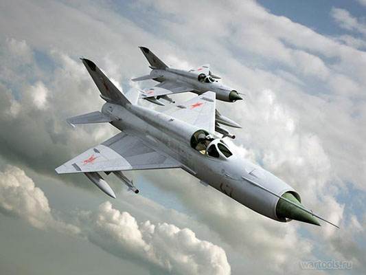 Самолет МиГ-21 многоцелевой истребитель