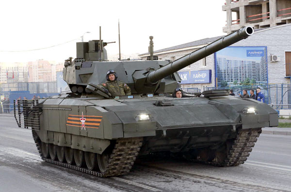 Новое фото танка Армата без чехлов