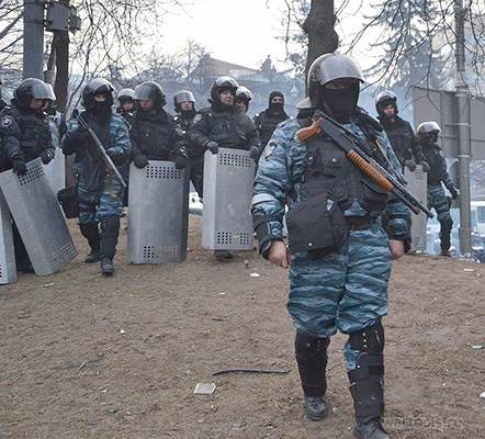 Спецподразделение Беркут (Киев, январь 2014)