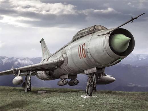 Самолет Су-7 советский истребитель-бомбардировщик