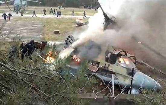 Крушение вертолёта КА-52 в Жулебино