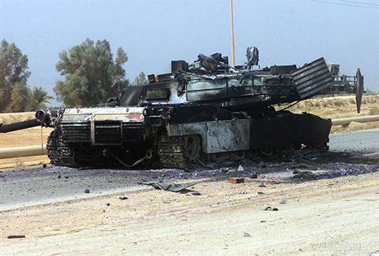 «Абрамс», уничтоженный в ходе боевых действий (Ирак)