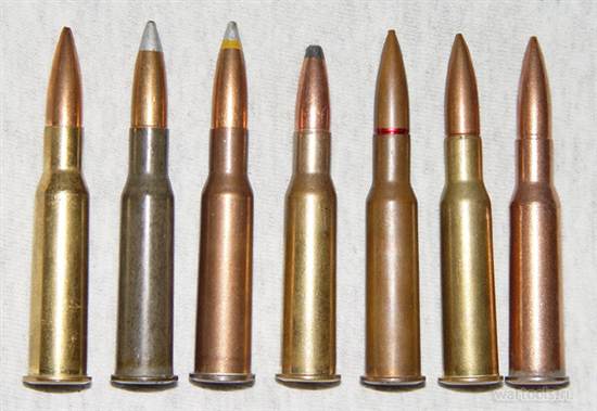 Различные патроны 7,62х54 мм R